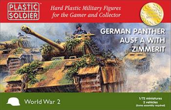 1/72nd Panther Ausf A with zimmerit (RED BOX)--makes two tanks--AWAITING RESTOCK. #0