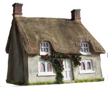 Thatched Cottage Facade--8 in. x 5 in. x 9 in.--TWO IN STOCK. #0