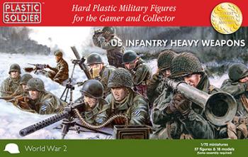 1/72nd U.S. Infantry Heavy Weapons (RED BOX)--57 hard plastic miniatures and 18 models--AWAITING RESTOCK. #0