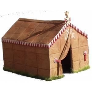 Roman Commanders Tent (plain white roof--4.75 in. x 3.75 in. x 4 in.--Pre-Order:  two to three months #0