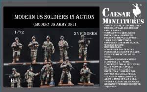 Modern U.S. Soldiers in Action--twenty-four 1:72 scale figures--AWAITING RESTOCK. #0