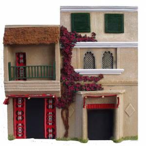 Two Store Asian Building with Lourvre Windows--11.25 in. x 11.5 in. x 1.5 in.--Pre-Order:  two to three months. #0
