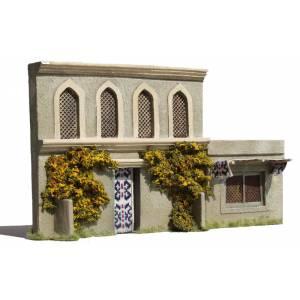1st Floor Asian Building w/ Arched Windows--11.25" x 5.5" x 1.5"--Pre-Order:  two to three months. #0