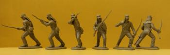 Confederate Militia Infantry in shell jackets Grey (9 models, with multiple heads, and arms/action poses)--AWAITING RESTOCK. #0