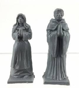 Medieval Monk and Nun--two figures--Awaiting Restock. #0