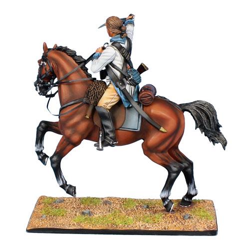 Us Continental Rd Light Dragoons Private Single Mounted Figure