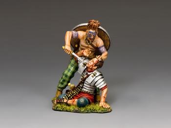 No Mercy--Briton figure with dagger and pleading Roman Legionary on single base--RETIRED--LAST ONE!! #0