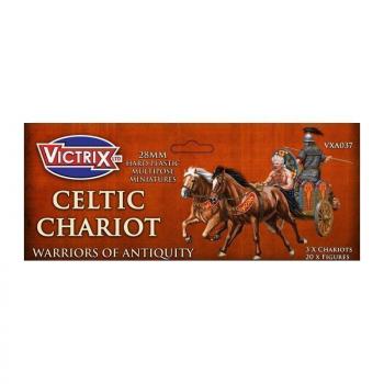 Celtic Chariot--twenty unpainted plastic 28mm figures & three chariots--AWAITING RESTOCK. #0