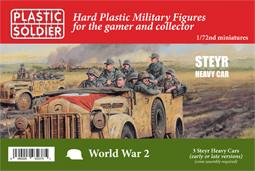 1/72nd German Steyr Heavy Car (Red Box)--contains three unassembled heavy cars--AWAITING RESTOCK. #0