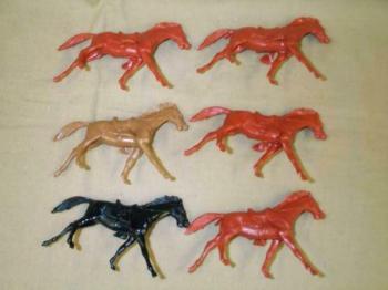 Marx Reissue Running Horses 6 in 1 pose - color varies #0