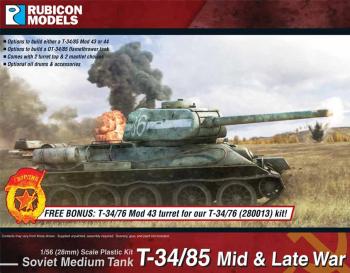 28mm Russian T-34/85 – Mid & Late War #0