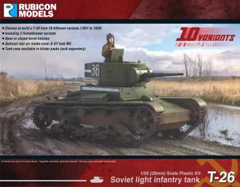 28mm Russian Soviet T-26 Light Infantry Tank #0