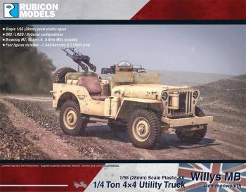 28mm British Willys MB ¼ ton 4x4 Truck (Commonwealth) #0