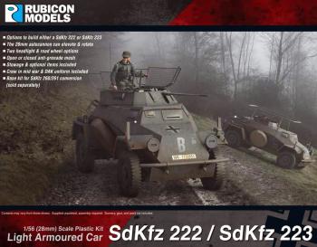 28mm German SdKfz 222/223 Light Armoured Car #0