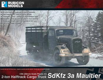28mm German SdKfz 3a Maultier 2 ton Half-Track Cargo Truck #0