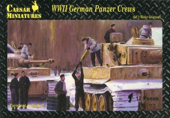 WWII German Panzer Crews (Set 2/Winter Greatcoat)--25 plastic figures in 12 poses--AWAITING RESTOCK. #0