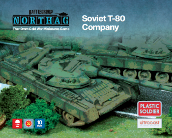 Northag Soviet T-80 Company--10mm Ultracast plastic--ONE IN STOCK. #0