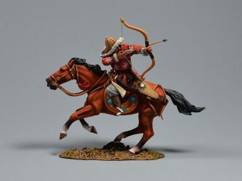 Mounted Mongel Shooting Backward--single mounted figure #0