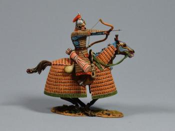 Mounted Mongol Shooting Forward--single mounted figure #0