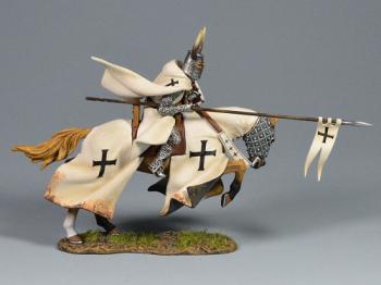 Teutonic Knight Armed With A Spear--single Medieval mounted figure #0