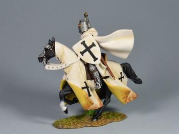 Teutonic Knight Cutting With His Sabre--single Medieval mounted figure #0