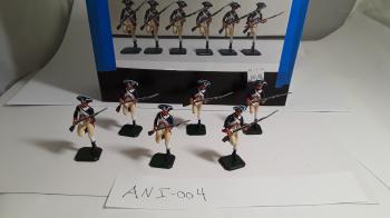ANI Toy Soldiers--6 American Continental Infantry Running--RETIRED--LAST ONE!! #0