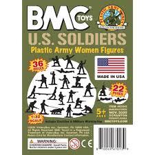 BMC Plastic Army Women (OD Green)--36 piece Female Soldier Figures #0