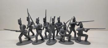 U.S. Militia Infantry (Top-Hat)--makes 9 poses (Grey color) #0