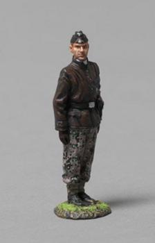 12th SS Panzer Division Tanker Looking Right (leather jacket & black cap, camo pants)--single figure--RETIRED--LAST ONE!! #0