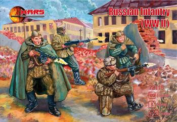 Russian Infantry (WWII)--40 figures in 8 poses--AWAITING RESTOCK! #0