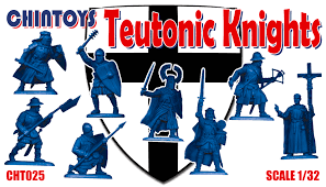 Teutonic Knights--8 figures in 8 poses, color varies--AWAITING RESTOCK. #0