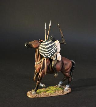 Numidian Light Cavalry (#8A) w/Zebra Shield -- Single Mounted Figure #0
