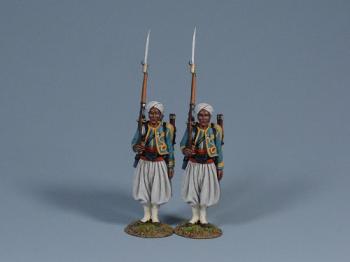 Algerian Sharpshooters Standing at Attention (Set #1) -- Two Figures #0