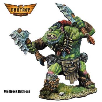 60mm Fantasy Orc Marauder #3 Brock Ruthless - Fully Hand Painted Figure--single figure #0