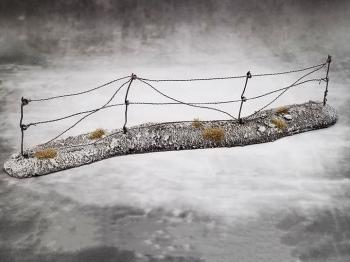Barbed Wire Section (Winter)--approximately 20cm in length #0