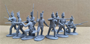 Scott’s Brigade (Infantry in roundabout jacket)--makes 9 poses (1 officer and 8 infantrymen) #0