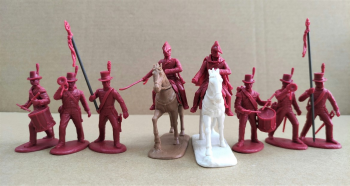 Canadian Command (Drums & Flags)--makes 8 model soldiers plus 2 horse models #0