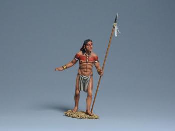 Taino Man Saying Wait a Minute--single figure with spear #0