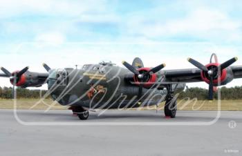 "B-24 Liberator of the Mighty 8th" Backdrop #0