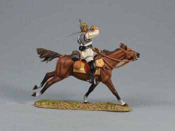 Prussian Cuirassier Charging Forward, Franco-Prussian War, 1870-71--single mounted figure #0