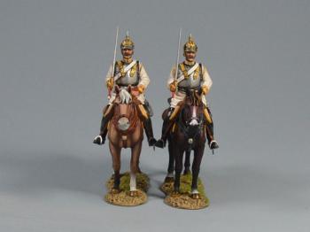 Prussian Cuirassier Set , Franco-Prussian War, 1870-71--two mounted figures #0