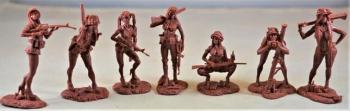 The Vietnam Pin-up Girls--seven figures in seven poses (Maroon color)--LAST TWO!! #0