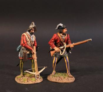 Arquebus And Crossbowman #2 (standing loading), Spanish Conquistadors, Conquest of America--two Conquistador figures #0