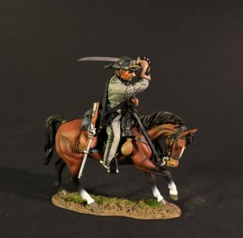 Cavalry Trooper #6, 1st Virginia Cavalry Regiment, The First Battle of Manassas, 1861, ACW--single Mounted Figure #0