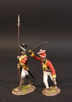 Subedar and Havildar, 1/8th Madras Native Infantry, The Battle of Assaye, 1803, Wellington in India--two figures #0