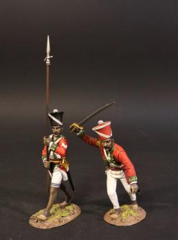 Subedar and Havildar, 2/12th Madras Native Infantry, The Battle of Assaye, 1803, Wellington in India--two figures #0