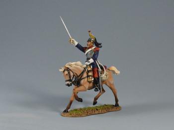 French Cuirassier Brave Forward--single mounted figure #0