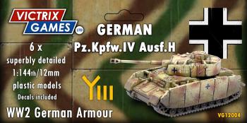 Panzer IV H (Pz.Kpfw. IV Ausf. H)--six 1:144 scale tanks (unpainted plastic kit) #0