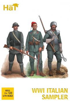WWI Italian Infantry Sampler--one sprue each from 8221, 8222, & 8223 #0