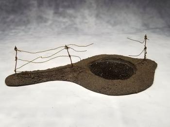 Barbed Wire with Crater (Mud)-- 210mm x 110mm #0